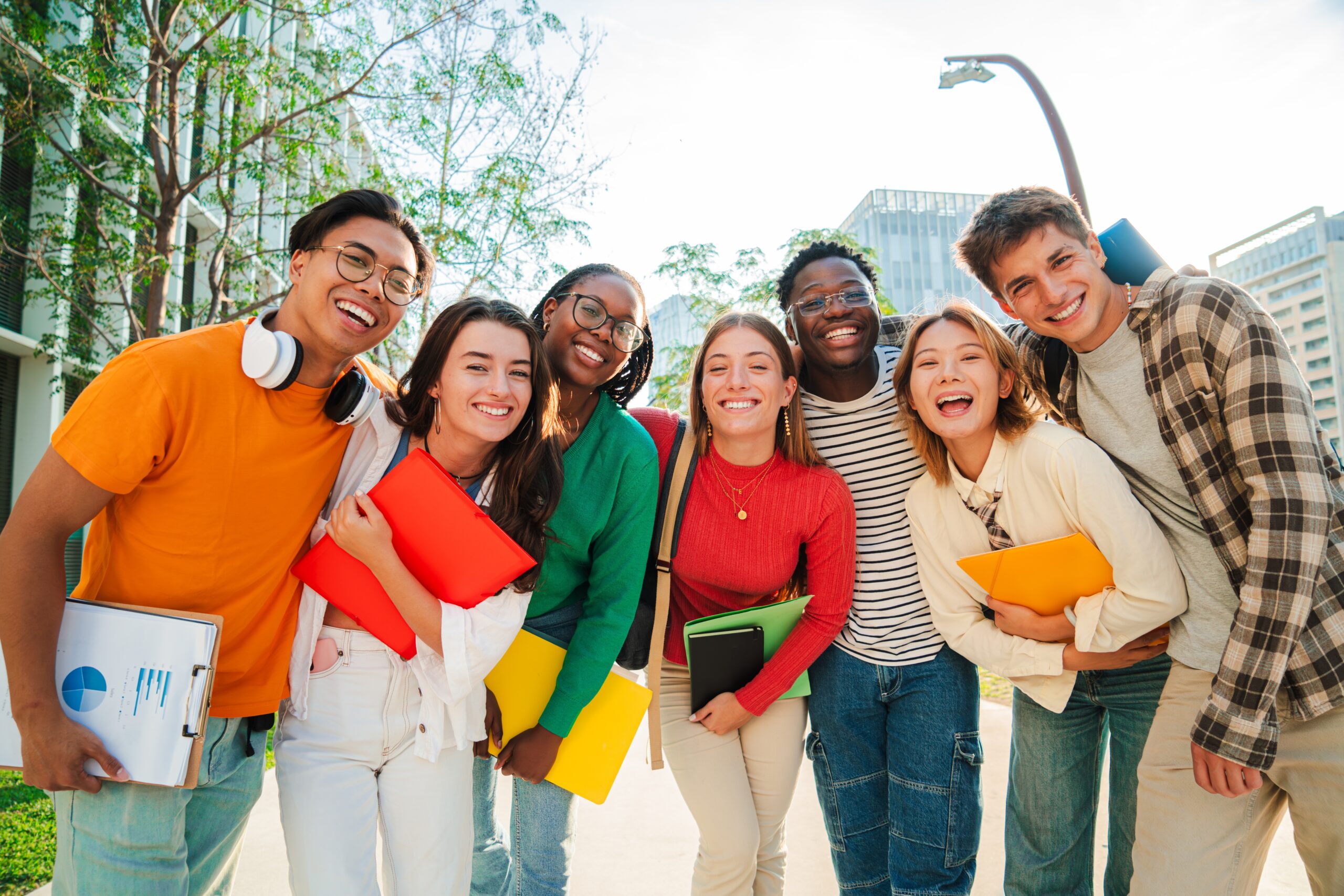 Smiling international students enjoying their stay at The Student Residence during the Residential English Camp in Hua Hin, Thailand, organised by The International Language Centre.
